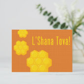 Rosh Hashanah Honeycombs Einladung (Stehend Vorderseite)