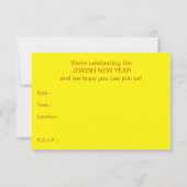 Rosh Hashanah Honeycombs Einladung (Rückseite)