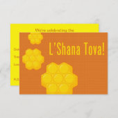 Rosh Hashanah Honeycombs Einladung (Vorne/Hinten)