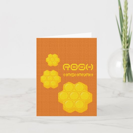 Rosh Hashanah Honeycombs Feiertagskarte (Vorderseite)