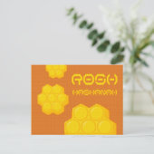 Rosh Hashanah Honeycombs Feiertagspostkarte (Stehend Vorderseite)
