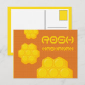 Rosh Hashanah Honeycombs Feiertagspostkarte (Vorne/Hinten)