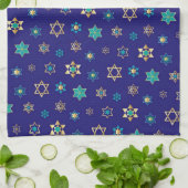 Rosh Hashanah Jewish Holidays Star von David Blue Geschirrtuch (Gefaltet)