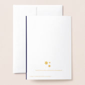Rosh Hashanah Jewish New Year Foil Card Folienkarte (Rückseite mit Umschlag)