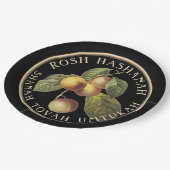 Rosh Hashanah jüdisch Neues Jahr Shanah Tovah Pappteller (Schrägansicht)