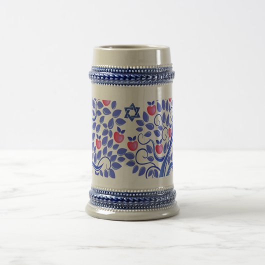 Rosh Hashanah | Jüdische Neujahrsgeschenke Bierglas (Mittel)