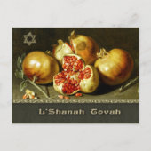 Rosh Hashanah. Jüdische Neujahrskunst Feiertagspostkarte (Vorderseite)