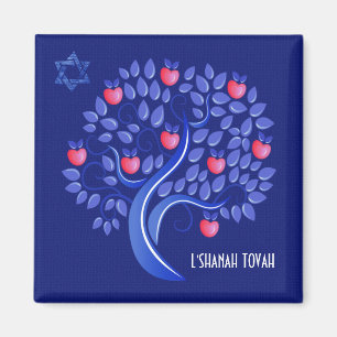 Rosh Hashanah. Jüdisches Geschenkmagnet Magnet