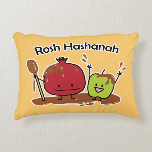 Rosh Hashanah jüdisches neues des Dekokissen (Vorderseite)