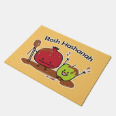 Rosh Hashanah jüdisches neues des Fußmatte (Schrägansicht)