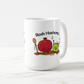 Rosh Hashanah jüdisches neues des Kaffeetasse (VorderseiteRechts)