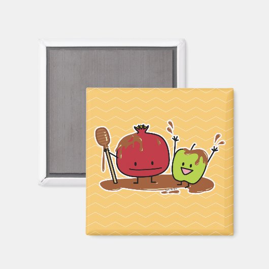 Rosh Hashanah jüdisches neues des Magnet (Vorderseite/Rückseite)