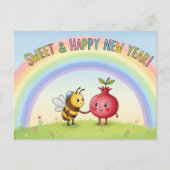 Rosh Hashanah Jüdisches Neujahr Postkarte (Vorderseite)