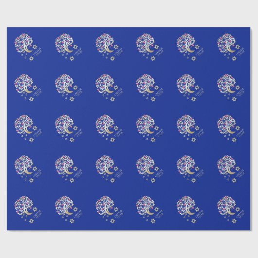 Rosh Hashanah, jüdisches Neujahrsgeschenk Geschenkpapier (Flach)