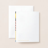 Rosh Hashanah Juwish New Year Hebrew Folienkarte (Rückseite mit Umschlag)