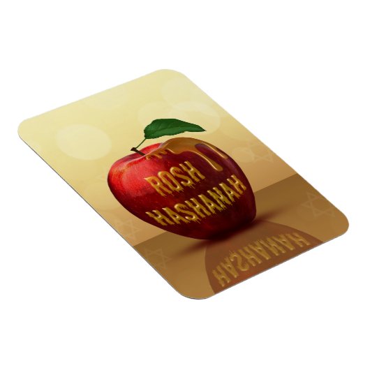 Rosh Hashanah Juwish New Year Honey Apple Magnet (Rechte Seite)