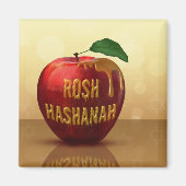 Rosh Hashanah Juwish New Year Honey Apple Magnet (Vorne)