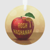 Rosh Hashanah Juwish New Year Honey Apple Ornament (Rückseite)
