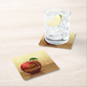 Rosh Hashanah Juwish New Year Honey Apple Rechteckiger Pappuntersetzer (Vor Ort)