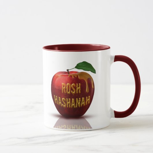 Rosh Hashanah Juwish New Year Honey Apple Tasse (Rechts)