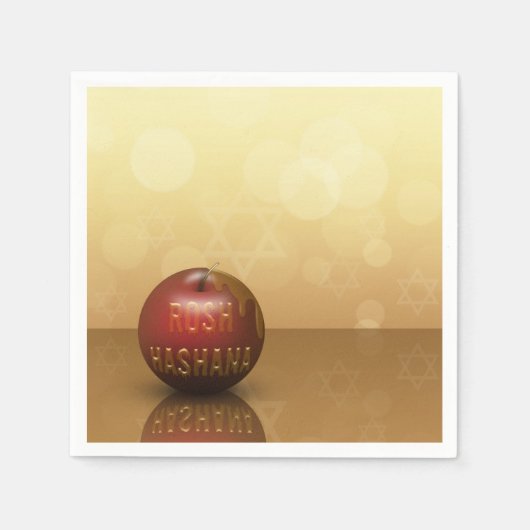 Rosh Hashanah Juwish New Year - Paper Napkin Serviette (Vorderseite)