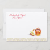 Rosh Hashanah Juwish New Year Shana Tova Einladung (Rückseite)