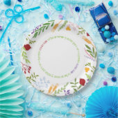 Rosh Hashanah Juwish New Year Shana Tovah auf WHIT Pappteller (Party)