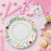 Rosh Hashanah Juwish New Year Shana Tovah auf WHIT Pappteller (Party)