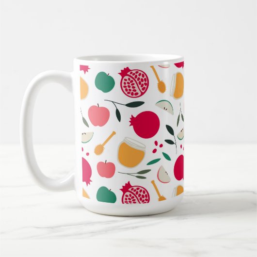 Rosh Hashanah Kaffeetasse (Links)