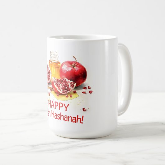 Rosh Hashanah Kaffeetasse (VorderseiteRechts)