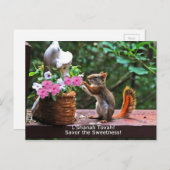 Rosh Hashanah kardiert Geschenke Feiertagspostkarte (Vorne/Hinten)