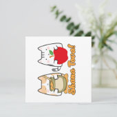 Rosh Hashanah kawaii Cats - Jüdisches neues Jahr Einladung (Stehend Vorderseite)