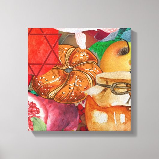 Rosh Hashanah Leinwand Art (Vorderseite)