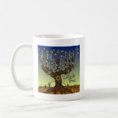 Rosh Hashanah L'Shanah Tovah Baum des Lebens Menor Kaffeetasse (Links)