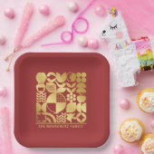 Rosh Hashanah Moderne jüdische Neujahrsplatte Pappteller (Party)