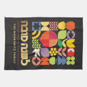 Rosh Hashanah Modernes jüdisches Neujahr Küchentuc Geschirrtuch (Horizontal)