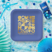 Rosh Hashanah Modernes Jüdisches Neujahrsplatz - B Pappteller (Party)