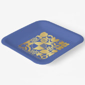 Rosh Hashanah Modernes Jüdisches Neujahrsplatz - B Pappteller (Gewinkelt)