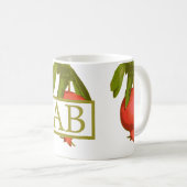 Rosh Hashanah Monogram Pomegranate Sweet Kaffeetasse (VorderseiteRechts)