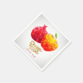 Rosh Hashanah Napkins Pomegranate Shana Tova Serviette (Ecke)