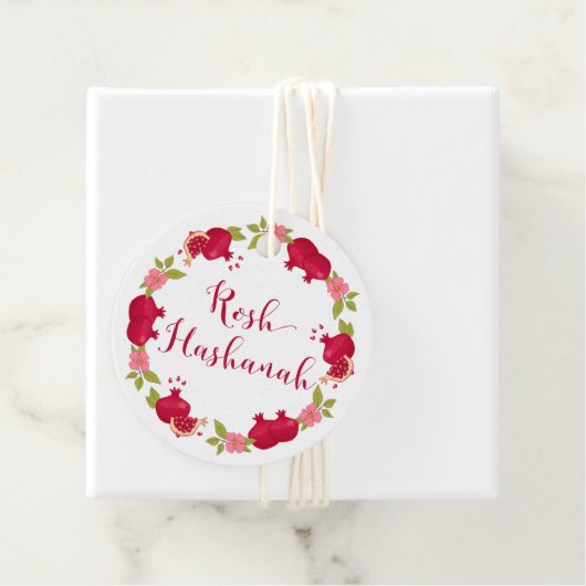 Rosh Hashanah Neues Jahr Granatapfel Blume Geschen Geschenkanhänger (Beispiel)