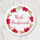 Rosh Hashanah Neues Jahr Granatapfel Blume Geschen Geschenkanhänger (Vorderseite)