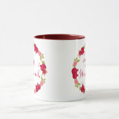Rosh Hashanah Neujahr Granatapfel Blume Wreath Tasse (Zentrum)