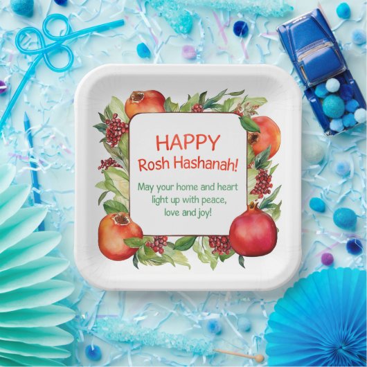 Rosh Hashanah Papierplatte Pappteller (Party)