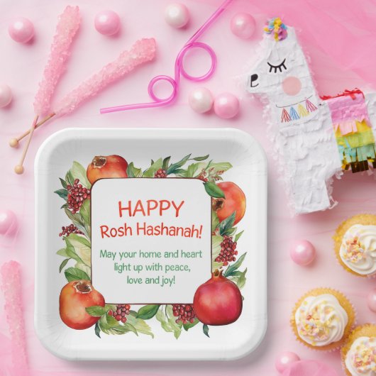 Rosh Hashanah Papierplatte Pappteller (Party)