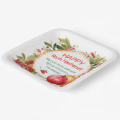 Rosh Hashanah Papierplatte Pappteller (Gewinkelt)