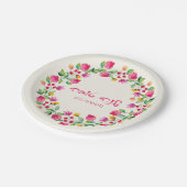 Rosh Hashanah Plate Pappteller (Schrägansicht)