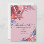 Rosh Hashanah Pomegranate Jüdische Silvesterkarte Einladung (Vorderseite)