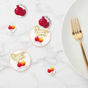Rosh Hashanah Pomegranate Shana Tova Table Konfetti