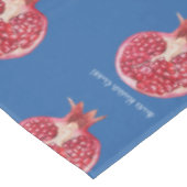 Rosh Hashanah Pomegranate Simman Hebrew Wish Tischdecke (Schrägansicht)